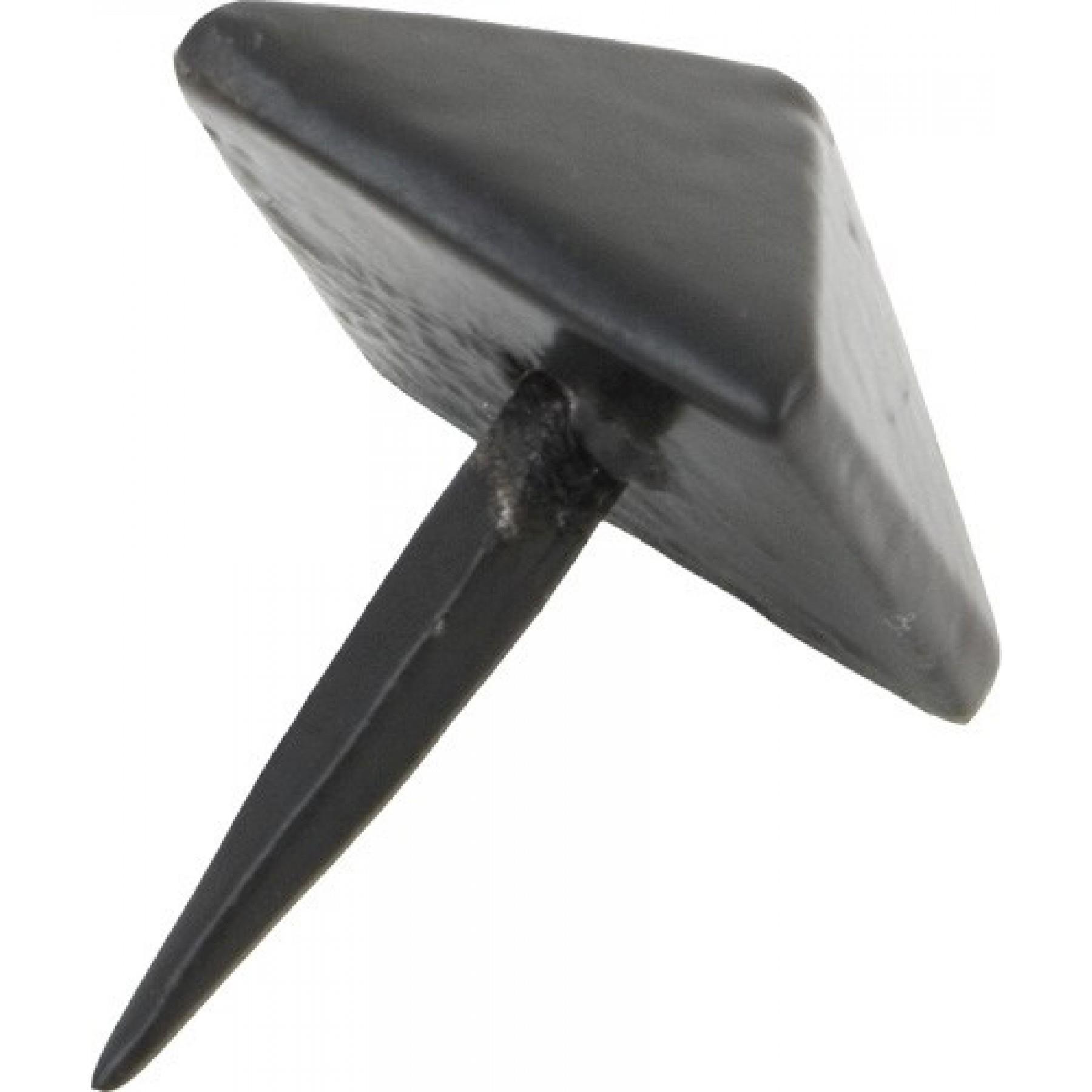 From The Anvil 33195 Pyramid Door Stud; Powder Coated Black (BK); Large (L) 25 x 25mm Head