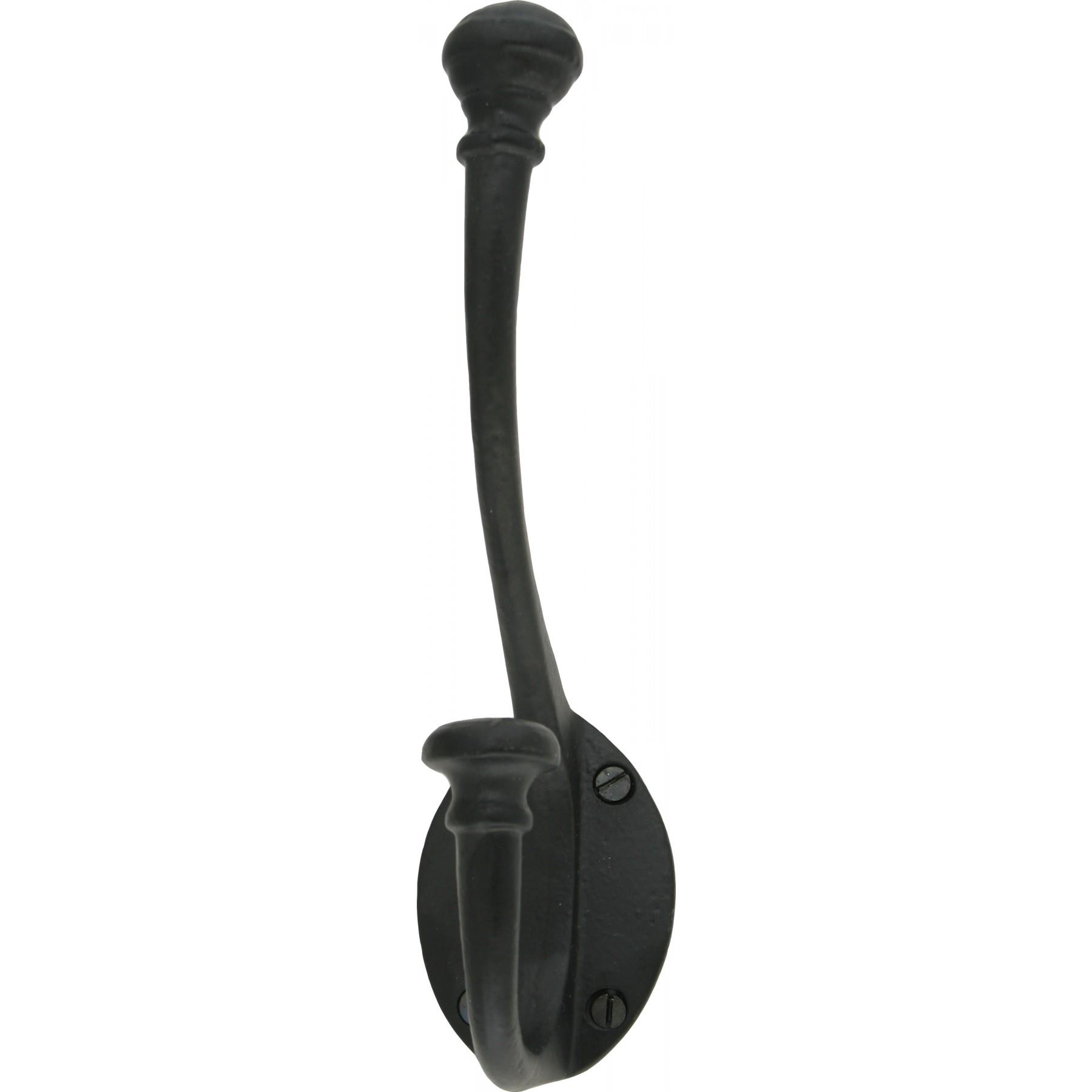 From The Anvil 33249 Hat & Coat Hook; Powder Coated Black (BK)