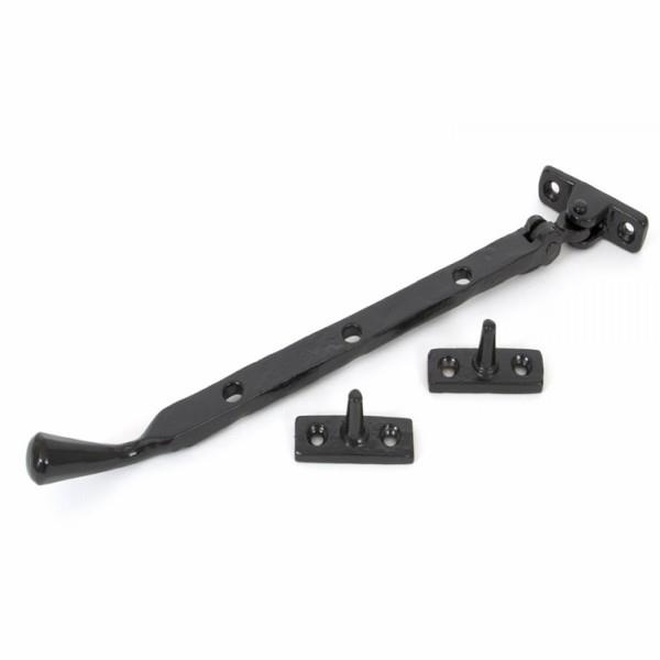 From The Anvil 33291 Cast Peardrop Casement Stay; 228mm (8"); Powder Coated Black (BK)