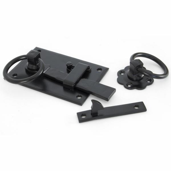 From The Anvil 33294 Cottage Latch; Left Hand (LH); Black (BK)