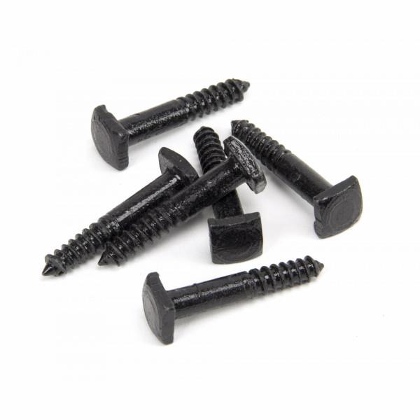 From The Anvil 33294B Lagg Bolts; Square Headed Coach Screws; 37mm; 12 x 12mm Head; Black (BK); Pack (6)