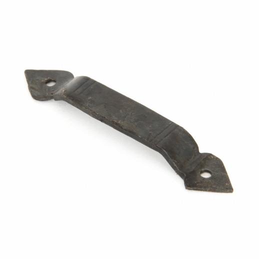 From The Anvil 33304/1 Thumb Latch Staple; Gothic End; Screw On; 102 x 14mm; Beeswax (BW)