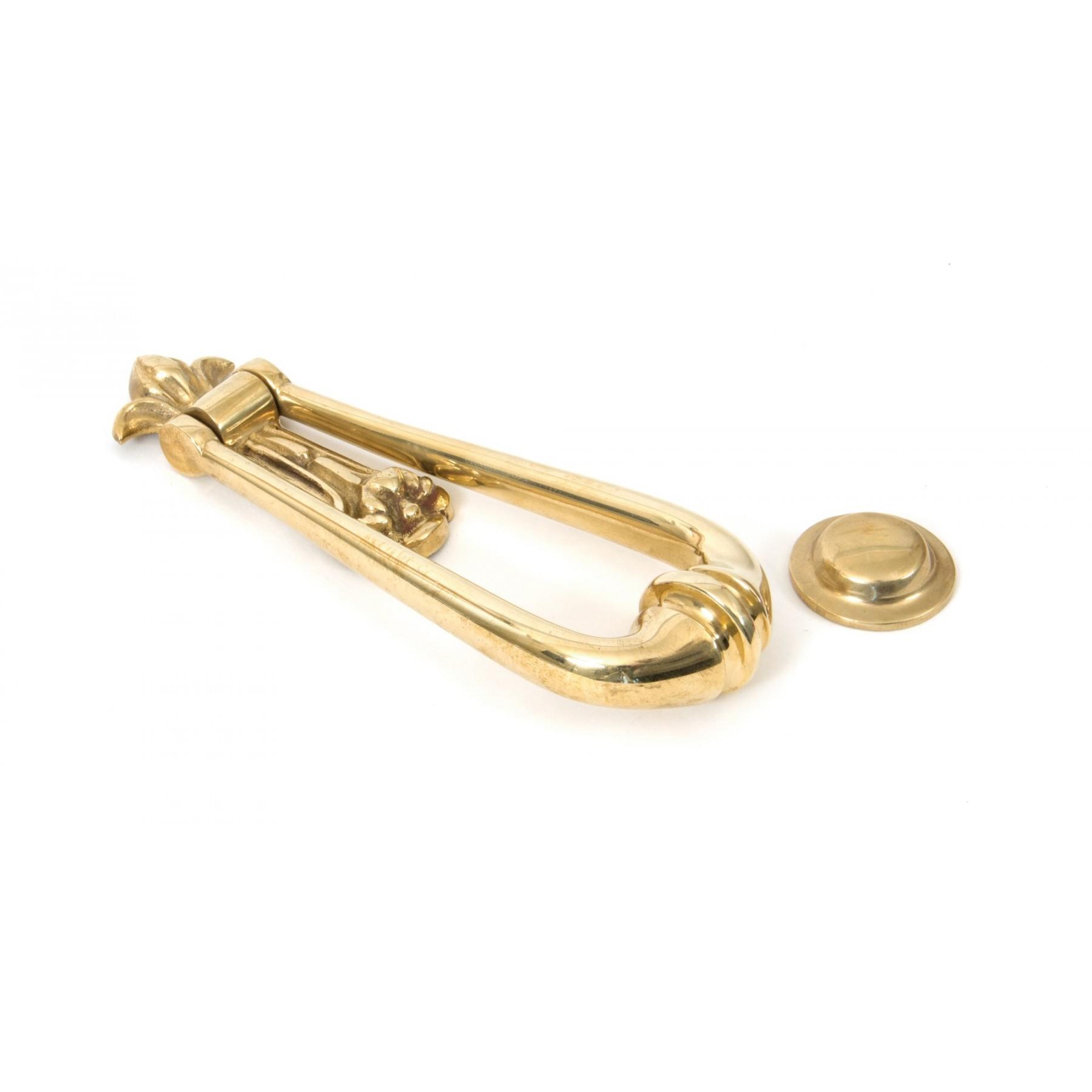 From The Anvil 33610M; Loop Door Knocker; Polished Brass (PB)