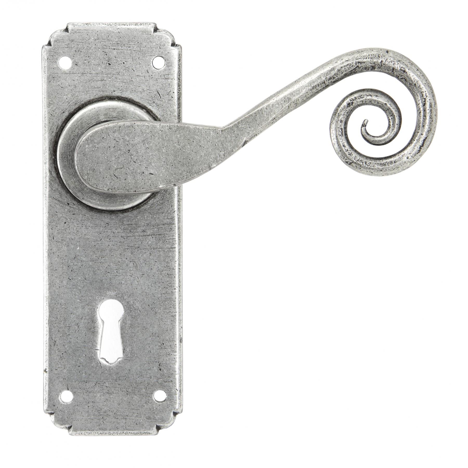 From The Anvil 33615 Monkeytail Lever Lock Set; Pewter (PE)