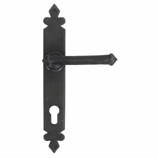 From The Anvil 33854 Tudor Espagnolette Euro Profile Lever Handle Lock Set; 92mm Centres; 10 3/4