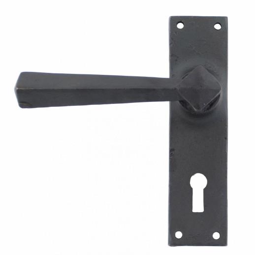 From The Anvil 73113 Straight Lever Handle Lock Set; Beeswax (BW); 152 x 41mm Backplate; 57mm Centres