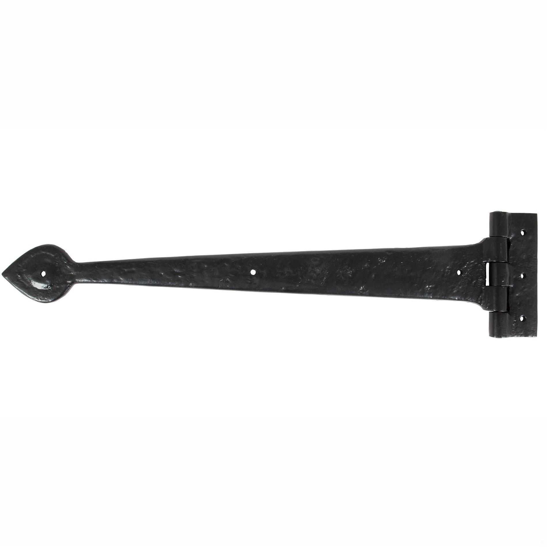 From The Anvil 83623 Antique Cast T Hinges; 18"; Antique Black (AB)