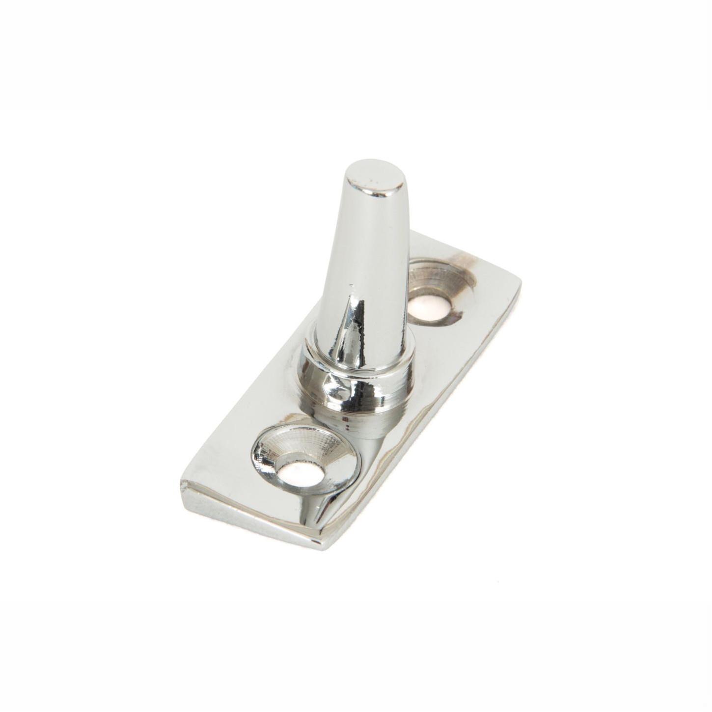 From The Anvil 83821 Bevel Stay Pin; 40mm x 15mm Fixing Plate; Polished Chrome Plated (CP)
