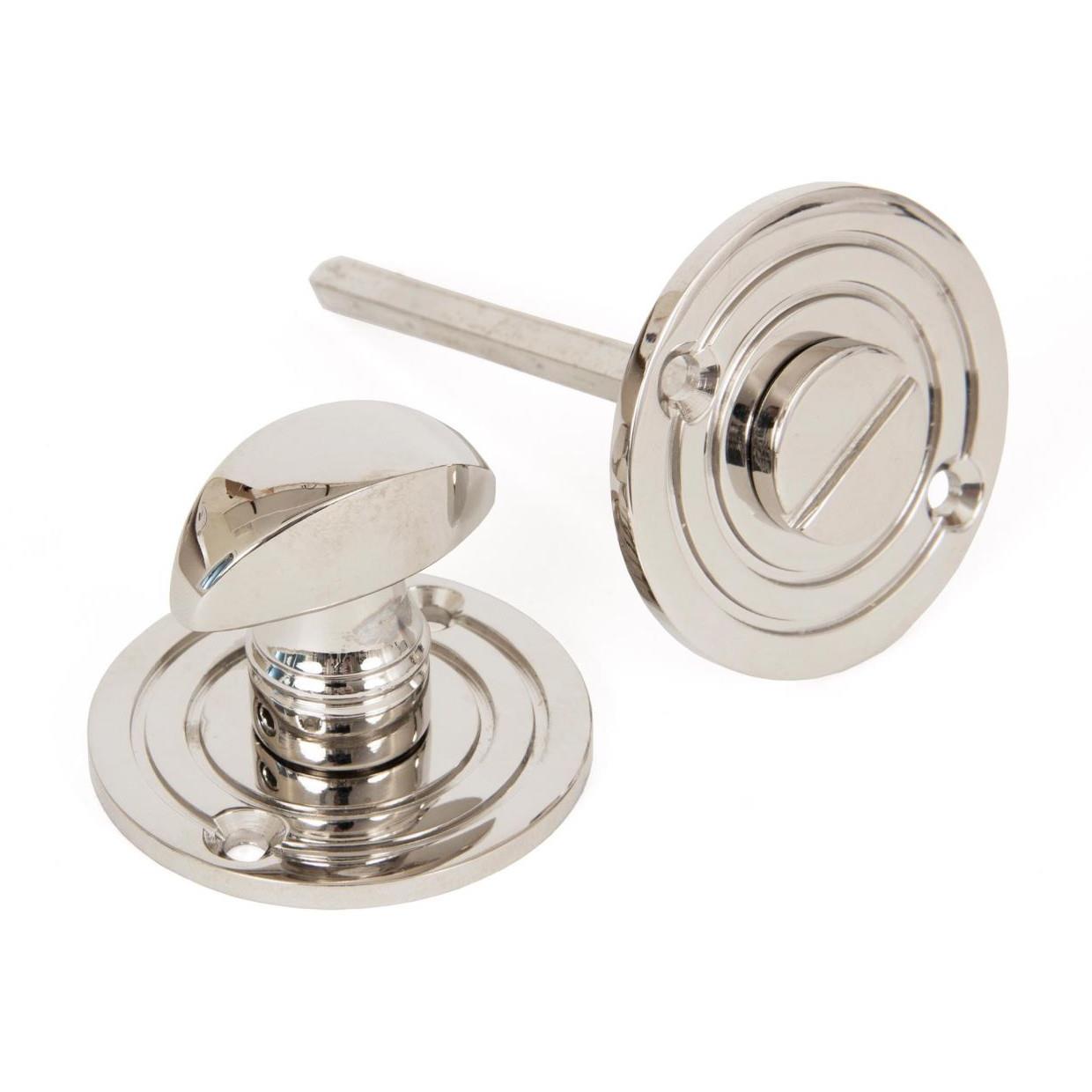 From The Anvil 83824 Round Bathroom Thumbturn; Polished Nickel Plated (PNP)