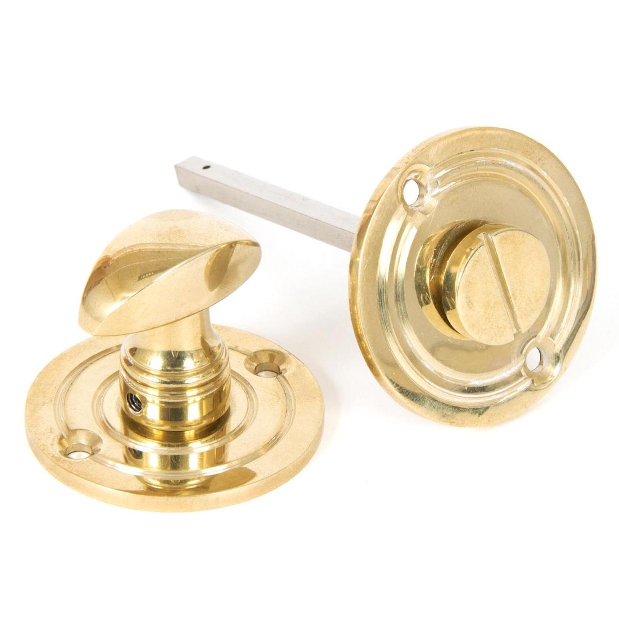 From The Anvil 83825 Round Bathroom Thumbturn; Polished Brass (PB)