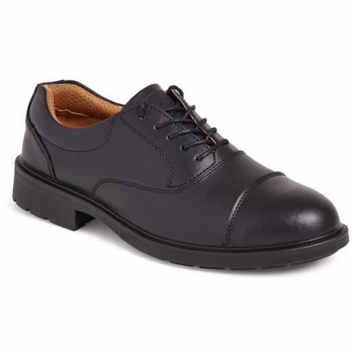 Apache SS501CM City Knights Oxford Safety Shoe; Black (BK); Size 9 (43)