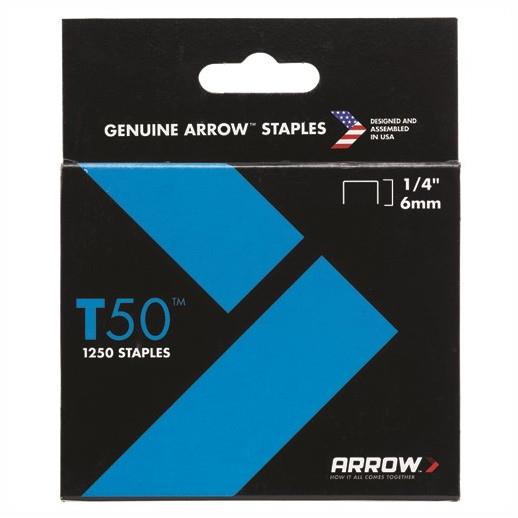 Arrow T50 Staples; 6mm (1/4