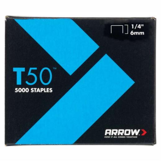 Arrow T50 Staples; 6mm (1/4