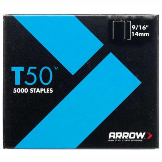 Arrow T50 Staples; 14mm (9/16