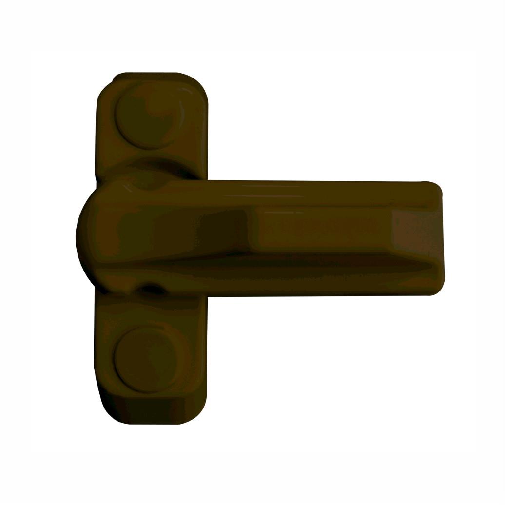 Asec 10553 PVCu Sash Jammer; Non-Locking; Brown (BN); Contract Pack