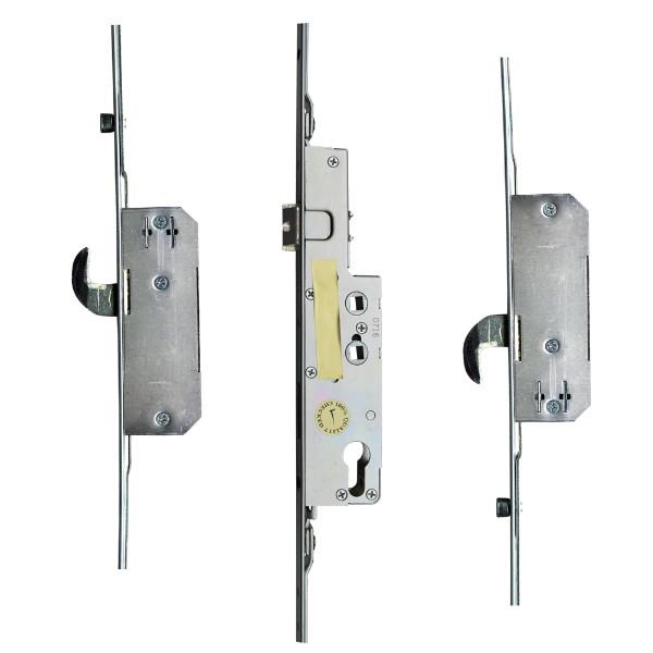 Avocet Pioneer Multipoint Lock; 35mm Backset; 92/62mm Centres; Twin Spindle; Lever/Lever; 16mm Flat Faceplate; Latch; Deadbolt; 2 Hooks; 2 Rollers