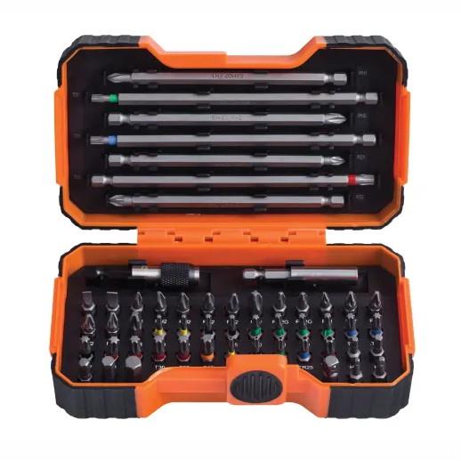 Bahco 59/S54BC Mixed Driver Bit Set; 54 Piece; Colour Coded