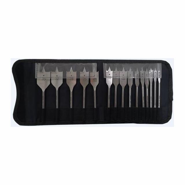 Bahco 9525-SET-15 Flat  Wood Bit Set; 15 Piece