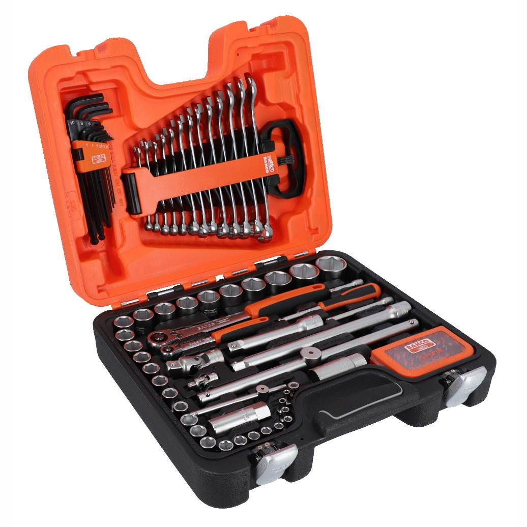 Bahco S95 Metric Socket and Mechanics Set; 1/4 & 1/2” Dynamic Drive; 95 Piece