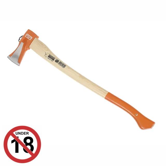 Bahco SUS-2.0-800-G Splitting Axe; Ash Handle; 800mm Handle; 2.4kg