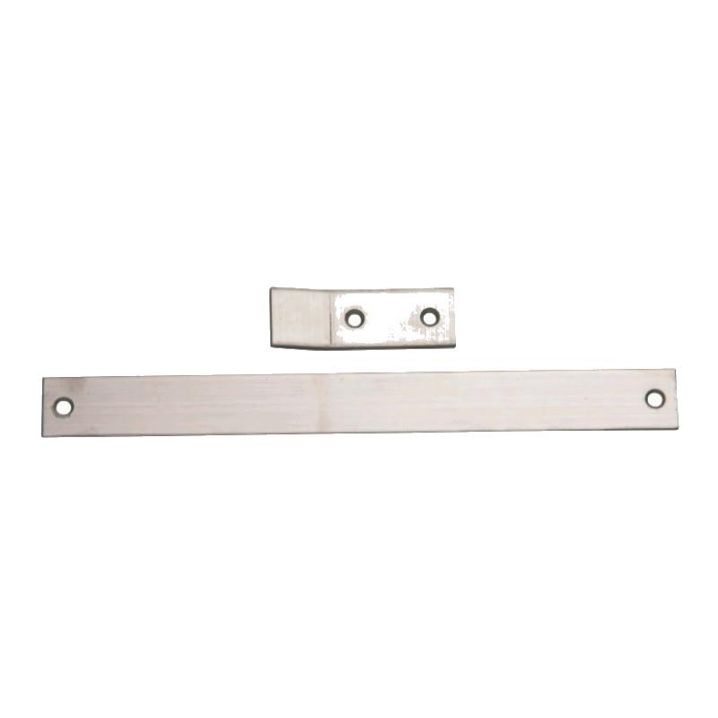 Bary Door Selector Rubbing Plate; For Use With Wooden Doors; Satin Stainless Steel (SSS)