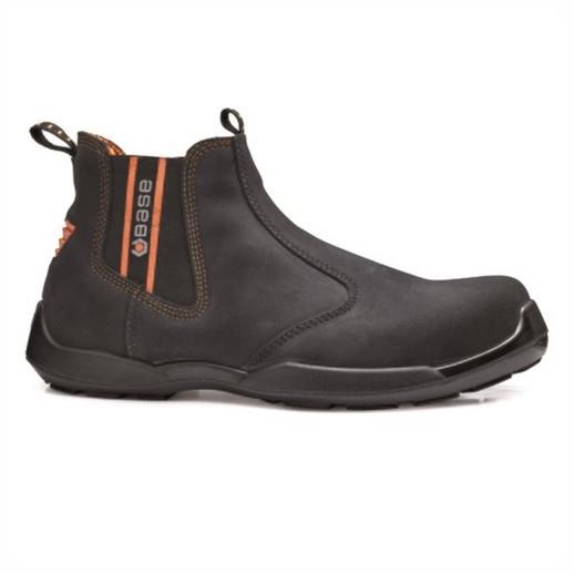 Base B652 Safety Dealer Boot; S1P SRC. EN-ISO 20345: 2011; Black/Orange (BK)(OR); Size 9 (43)