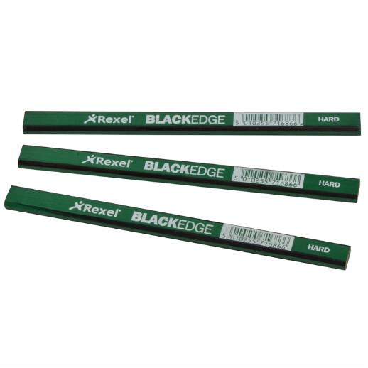 Blackedge Carpenters Pencil; Green; Hard