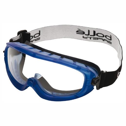Bolle Atom Safety Goggles; Clear Lens; Ventilated Foam Seal; EN Standards: EN 16613BT