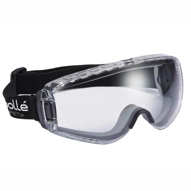 Bolle PILOPSI Pilot Platinum Ventilated Safety Googles Clear; Conform to EN 166/170/172 1BT 3,4,9 K,N