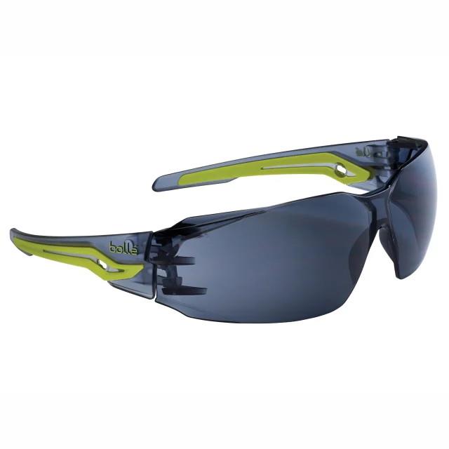 Bolle Silex Safety Glasses; Smoke Lens; EN Standards: EN 1661F/EN 172-Solar 5-3.1