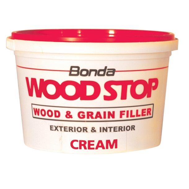 Bonda Woodstop; Stainable Grain Filler Cream/Light; 250ml