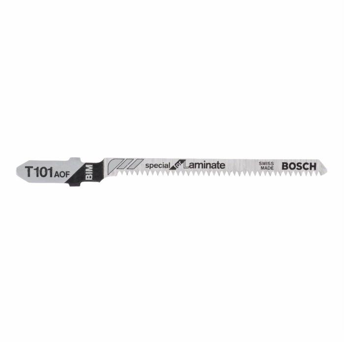 Bosch T101AOF 2608636225 Jigsaw Blades; Scroll Laminate Cut; Curve Cutting; Pack (3)