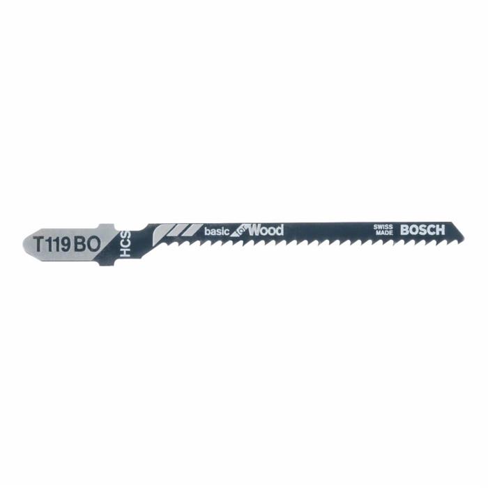 Bosch T119BO 2608630310 Jigsaw Blades; Scroll Wood Cut; Curve; 50mm; Pack (5)