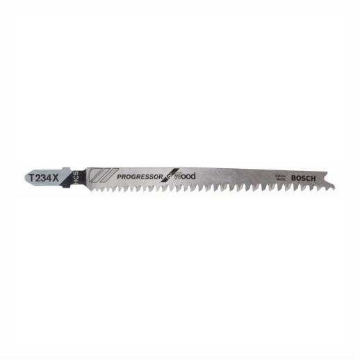 Bosch T234X 2608633528 Progressor Jigsaw Blades; Wood Cut; 90mm; Pack (5)