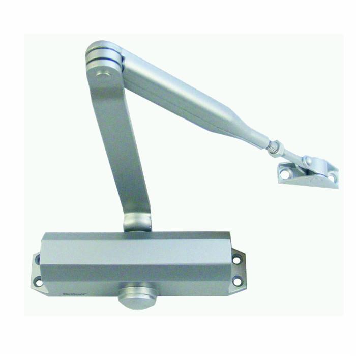 Briton NT121CE Overhead Door Closer; CE Marked For Fire Doors Up To 950mm Wide; Fixed Power Size 3; Silver (SES); With Matching Arm (SES)