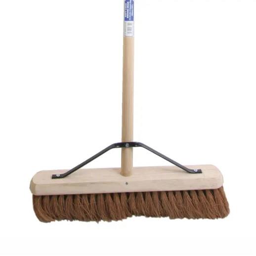 Faithfull FAIBRCOCO18H Natural Coco (Soft) Platform Broom; Staled & Stayed; 18
