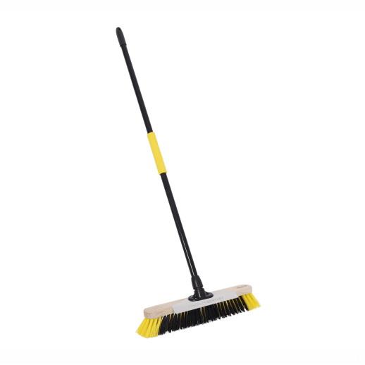 Bulldozer HQCOP.43/BY/C4 Broom Dual Fill; Soft PET; Metal Scraper; 457mm (18