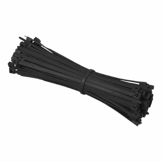 Cable Ties; Black (BK); 200 x 4.8mm Pack (100)