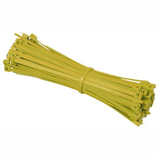 Cable Ties; Yellow (YEL); 200 x 4.8mm; Pack (100)