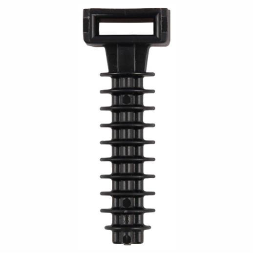 Timco 840CTP Cable Tie Tap In Plug; 8.0 x 40mm; Black (BK); Pack (100)