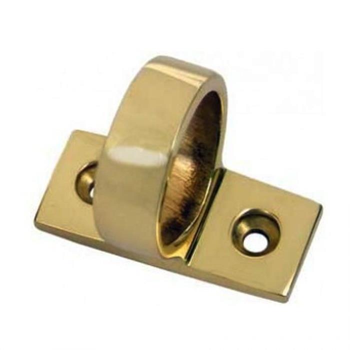 Carlisle AA42R Ring Sash Lift; Horizontal Fix; Polished Brass (PB)