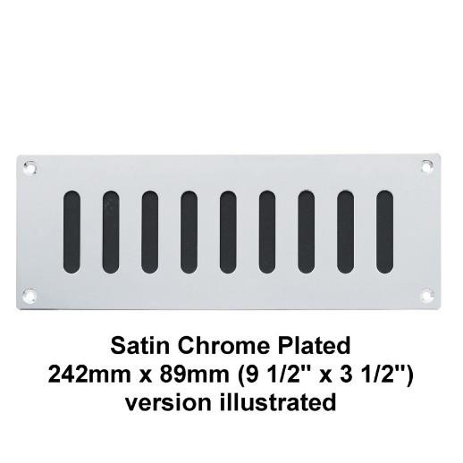 Carlisle Brass PL5 Plain Slotted Vent; 242mm x 165mm (9 1/2