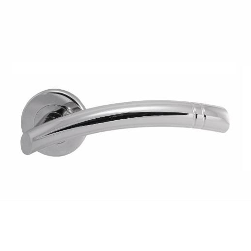 Carlisle SZC340CP Serozzetta Cuarenta Lever Set On Round Rose; 51mm Diameter Rose; Polished Chrome Plated (CP)