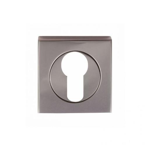 Carlisle Brass SZM001SQBN Serozzetta M Concealed Fix Euro Profile Escutcheon; Black Nickel Plated (BKN); 51.5mm x 51.5mm Square