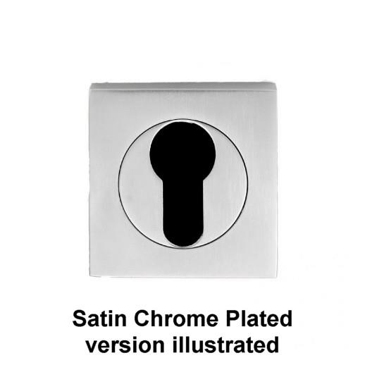 Carlisle Brass SZM001SQSC Serozzetta M Concealed Fix Euro Profile Escutcheon; Satin Chrome Plated (SCP); 51.5mm x 51.5mm Square