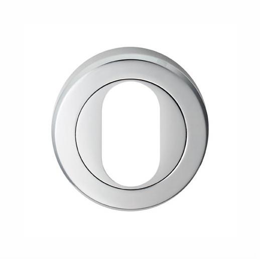 Carlisle Brass SZM002SC Serozzetta M Concealed Fix Oval Profile Escutcheon; 51mm Diameter; Satin Chrome Plated (SCP)