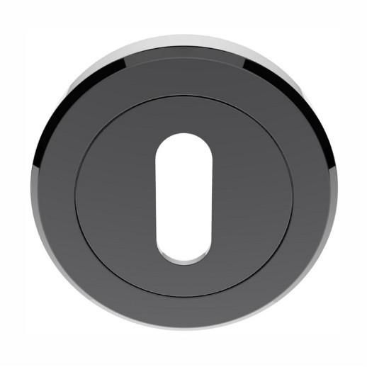 Carlisle SZM003BN Serozzetta Concealed Fix Standard Profile Escutcheon; 50mm Diameter Rose; Black Nickel Plated (BKN)
