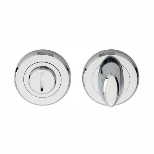 Carlisle SZM004CP Serozzetta M Turn & Release; 4.9mm x 70mm Spindle; 50mm Diameter x 10mm Thick Rose; Concealed Fix; Polished Chrome Plated (CP)