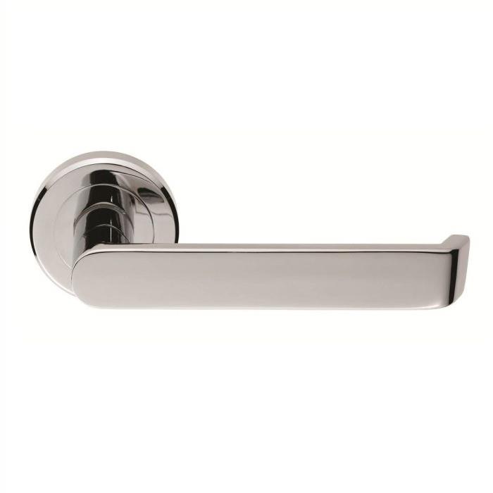 Carlisle SZM220CP Serozzetta Concept Lever Handle On Rose Set; 50mm Diameter Rose; Polished Chrome Plated (CP)