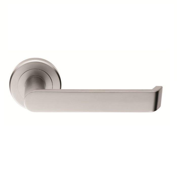 Carlisle SZM220SC Serozzetta Concept Lever On Rose Set; 50mm Diameter Rose; Satin Chrome Plated (SCP)